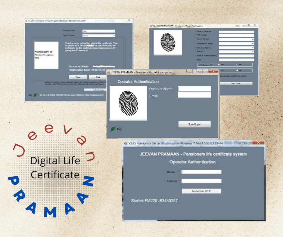 Digital Life Certificate RD Service Digital Life Certificate RD Service