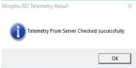 Telemetry from Server Checked Successfully