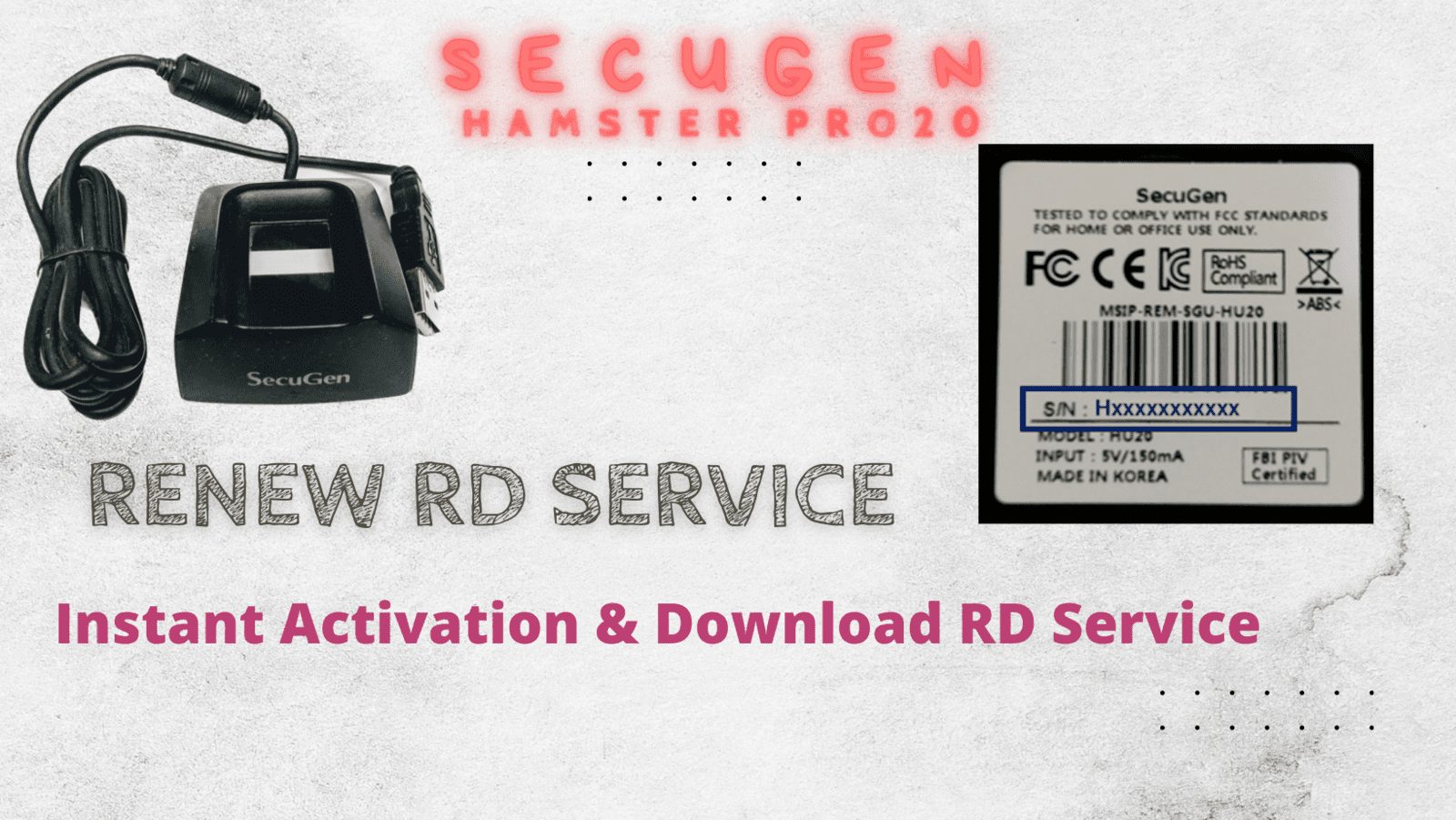 Secugen RD Service